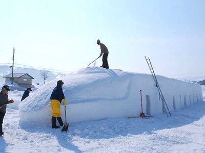 飯山で雪の催し、14・15日多彩に　駅開業控え準備に熱