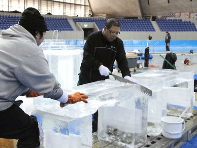 文化・感動・交流 テーマに15体披露　21日から長野で氷の彫刻展