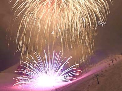 野沢温泉スキー場、光の祭典　７日「冬の灯明夜まつり」