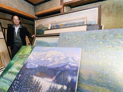 画家の故増村さん５月遺作展　糸魚川への愛情感じて　雨飾山など７０点