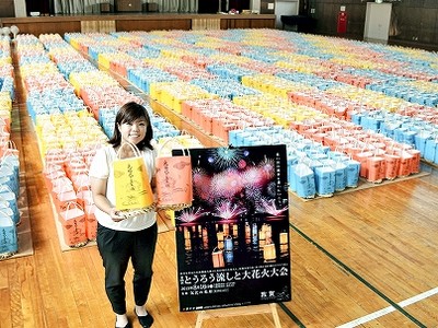 １６日、敦賀で大花火大会　海岸彩るとうろう６千個