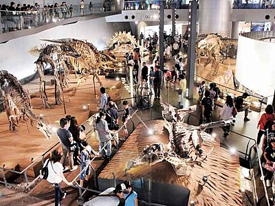 ２３日、入館者に記念品プレゼント　恐竜博物館入館者７００万人突破で