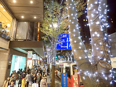きらめく夜の金沢　５商店街がイルミネーション点灯