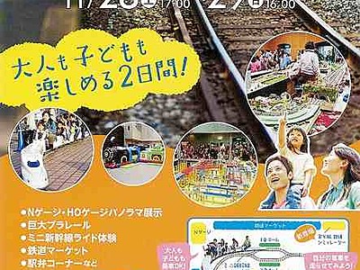 「鉄道のまち敦賀」を体感　プラレール展示やミニ新幹線