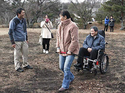 観光地、バリアフリーに　富士見で県など障害者受け入れ研修