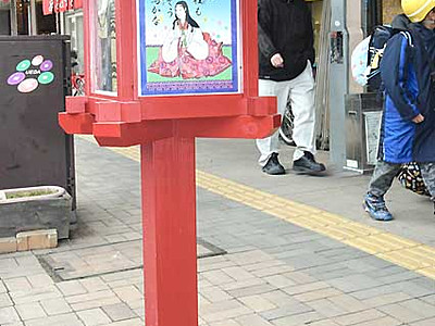 上田の商店街に戦国題材の灯籠　「真田十勇士」や物語描く