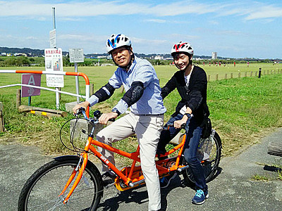 タンデム自転車無料レンタル　５月から富山市