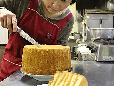 小千谷の地域おこし協力隊員ら３人　豆乳ケーキで魅力を発信　地元産米粉と大豆使用