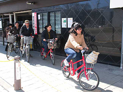 上田で自転車無料貸し出し　「真田丸」で前倒しスタート