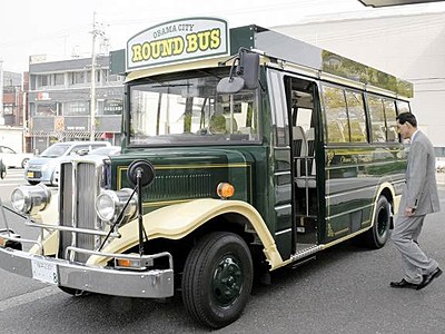 小浜市内を周遊、レトロバス運行　土日祝日、三丁町と「駅」結ぶ