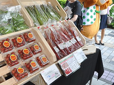 都内の青空市　長野県産農産物の販売ブース、オープン　販路拡大を後押し