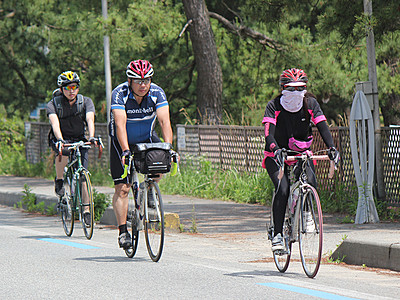 ７月の「富山湾岸サイクリング」へコース試走