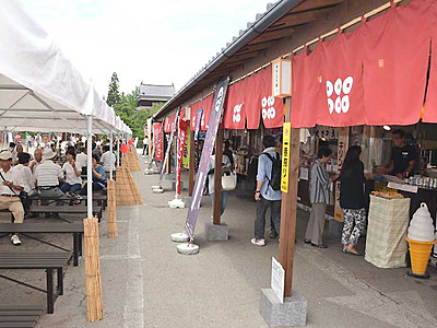 「真田茶屋」夜はビアガーデンに　上田城跡公園８月４～１４日