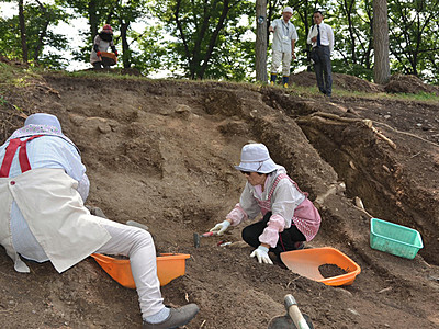 上田城跡公園の発掘調査を公開　９月４日に現地説明会も