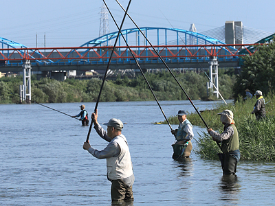 神通川でコロコロ釣り解禁
