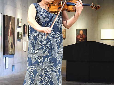 天満さん、上田「無言館」でバイオリン演奏　１７日に恒例のコンサート
