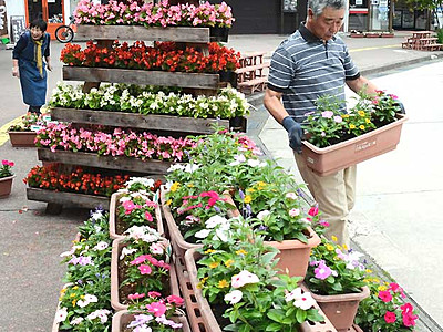 「花三昧」白馬・小谷で７月１日開幕　花で歓迎準備