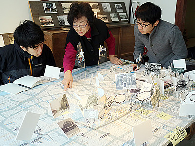 学生ら６０年代の地図作りへ　高岡山町筋