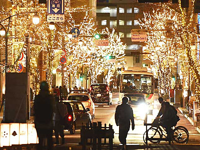 松本の夜彩る温かな光　大名町通りなどで始まる