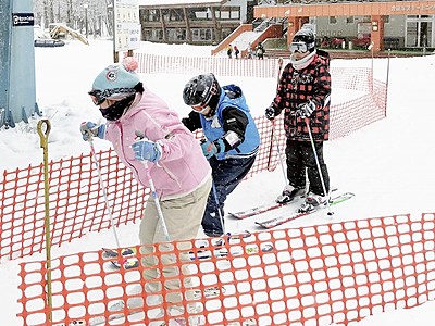 九頭竜スキー場「やっと」営業開始　福井県大野市