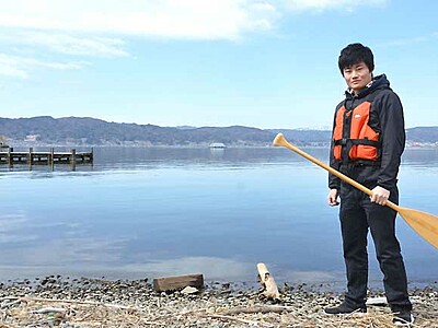 カヤック体験、諏訪湖でも　諏訪出身の王滝村地域おこし協力隊員