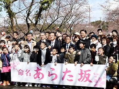 ちはやふる聖地を「あらた坂」に　福井の桜並木に命名