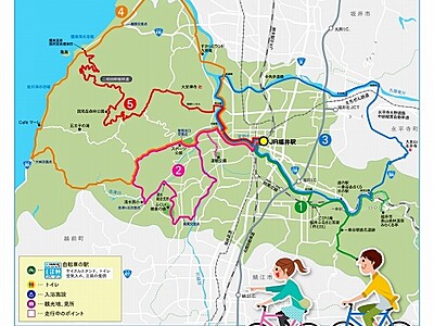 お薦めサイクリングコース、福井市がＨＰで公開