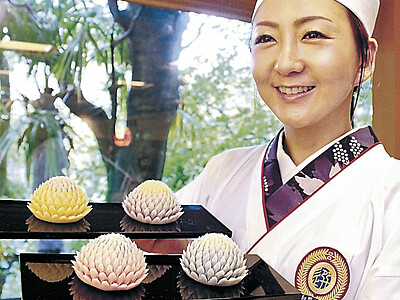 和菓子「日本代表」で訪欧　森八の若女将
