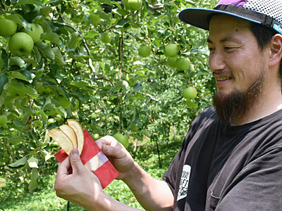 槍ケ岳のお供に信州リンゴパワー　長野の果樹園「行動食」考案