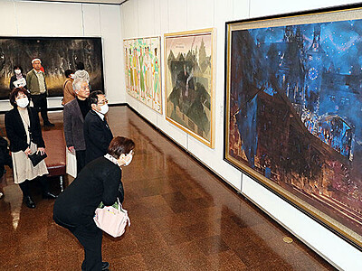 日本画の最前線伝える　院展富山展が開幕