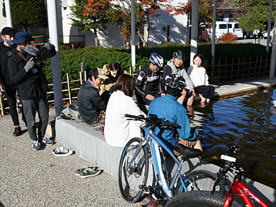 諏訪湖周自転車専用道、岡谷の一部完成　お勧め市内巡り、動画に
