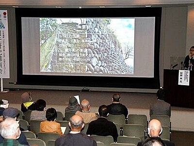 平泉寺の石技術一乗谷に　福井で日本遺産にまつわる講演会