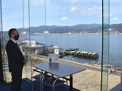 原田泰治美術館でリモートワークを　諏訪湖一望の有料スペース新設