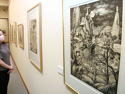 早世の銅版画家・清原啓子さんのほぼ全作品展示　須坂版画美術館