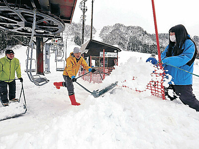 ゲレンデ準備ＯＫ　一里野スキー場21日オープン　県内トップ切り