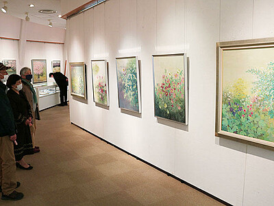 日本画中心に６１点　島田さん作品展