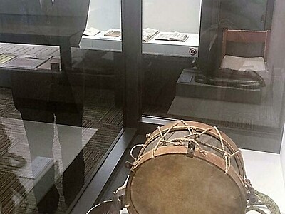 高遠藩が軍隊の訓練で使った可能性がある洋太鼓