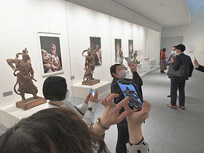 「善光寺さんと高村光雲」展　長野県立美術館、ＡＲで仁王像も