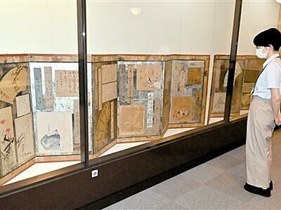 敦賀に残る江戸文化、屏風が示す俳諧隆盛　敦賀市立博物館、10月16日まで