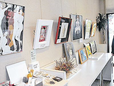 水彩画や油絵１０点　石川県加賀市で女性３人展