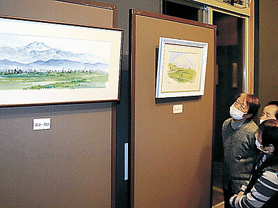 三霊山、水彩で描く　金沢・若松のシェア金沢