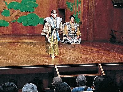狂言、稽古の成果披露　石川県立能楽堂で「楽しむ会」