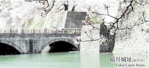 福井県嶺北一円の春の景色をまとめた動画の一場面