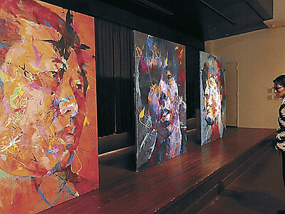 絵画や立体作品４０点　金沢で合同展