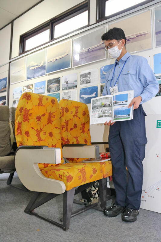日本航空が２００７年まで運航していたＭＤ８７型機の座席