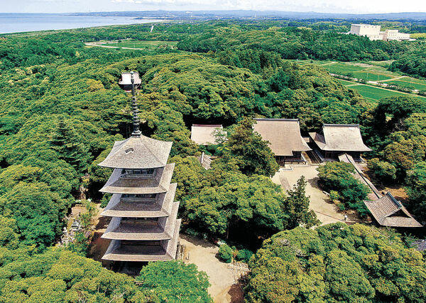 五重塔など国重要文化財１０棟を有する妙成寺