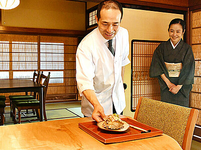 京都の名店 砺波に移転　ミシュラン一つ星・日本料理店「樋渡」の松木さん夫婦