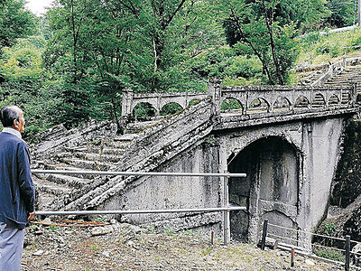 「鉱山橋」３Ｄで残す　 小松・尾小屋、老朽化で撤去へ