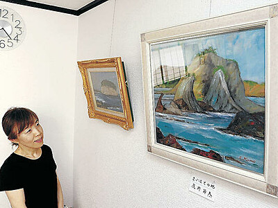 記憶つなぐ「見附島」　 珠洲地震２カ月、叔父の遺作展示　金沢の中川さん「能登に関心持って」