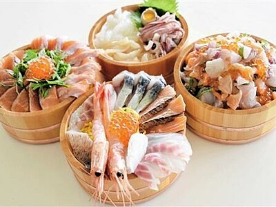 小浜の幸で桶盛り海鮮丼　「濱の四季」7月7日から新メニュー提供